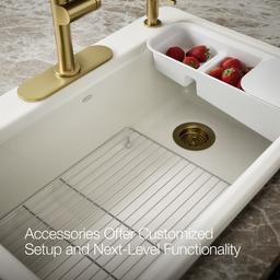 Riverby 33'' top-mount single-bowl workstation kitchen sink - image 7