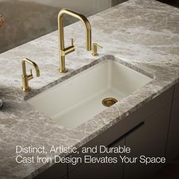 Kohler | Riverby | Undermount Kitchen Sink - Biscuit - image 4