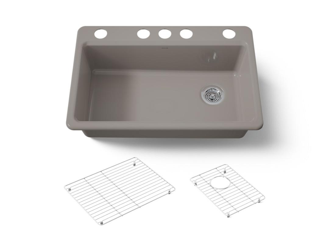 Kohler | Riverby | Undermount Kitchen Sink - Truffle by Kohler