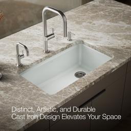 Kohler | Riverby | Undermount Kitchen Sink - Ice Grey - image 4