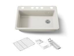 Kohler | Riverby | Undermount Kitchen Sink - Biscuit - image 1