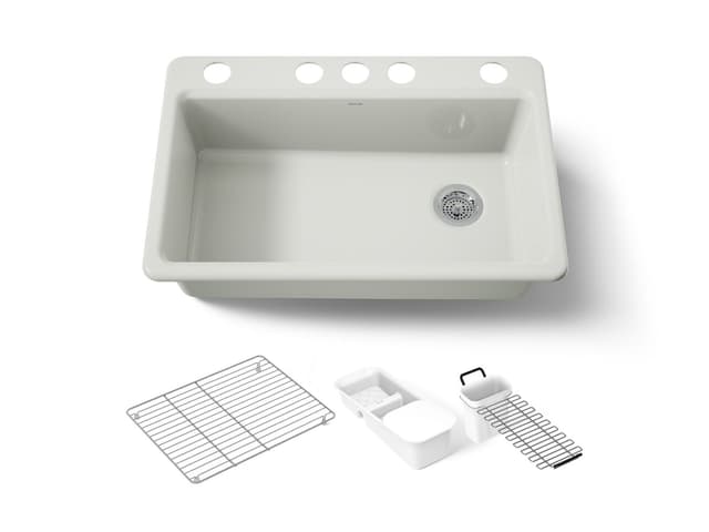 Kohler | Riverby | Undermount Kitchen Sink - Dune
