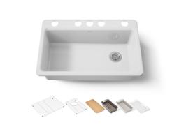 Kohler | Riverby | Workstation Kitchen Sink - White - image 1