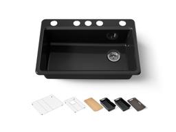 Kohler | Riverby | Workstation Kitchen Sink - Black - image 1