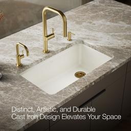 Kohler | Riverby | Workstation Kitchen Sink - Biscuit - image 4