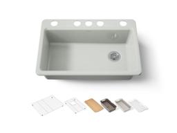 Kohler | Riverby | Workstation Kitchen Sink - Sea Salt - image 1