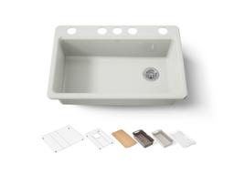 Kohler | Riverby | Workstation Kitchen Sink - Dune - image 1