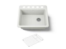 Kohler Riverby 25'' undermount single-bowl kitchen sink - Dune - image 1