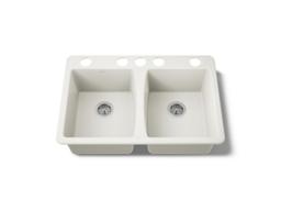 Deerfield 33'' undermount double-bowl kitchen sink - image 1