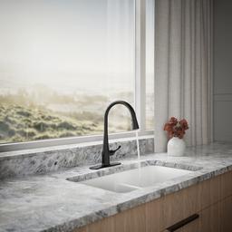 Kohler Simplice Pull-down kitchen sink faucet with three-function sprayhead - Matte Black - image 4