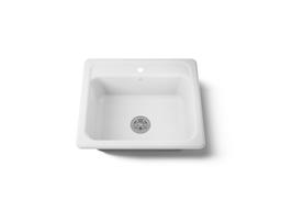 Kohler MayfieldE 25'' top-mount single-bowl kitchen sink - White - image 1