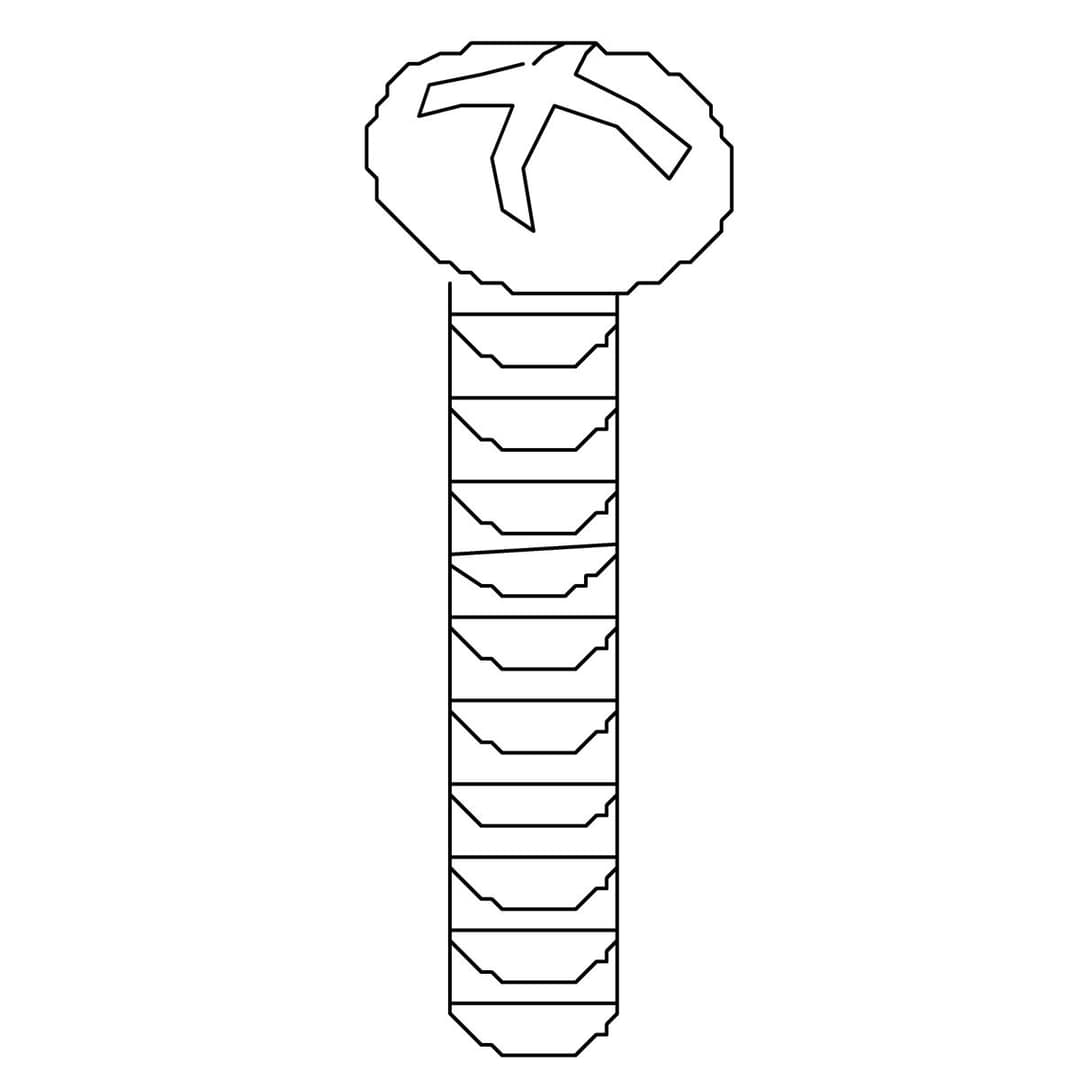 Screw 8-32 X1, Pan by Kohler Genuine Parts