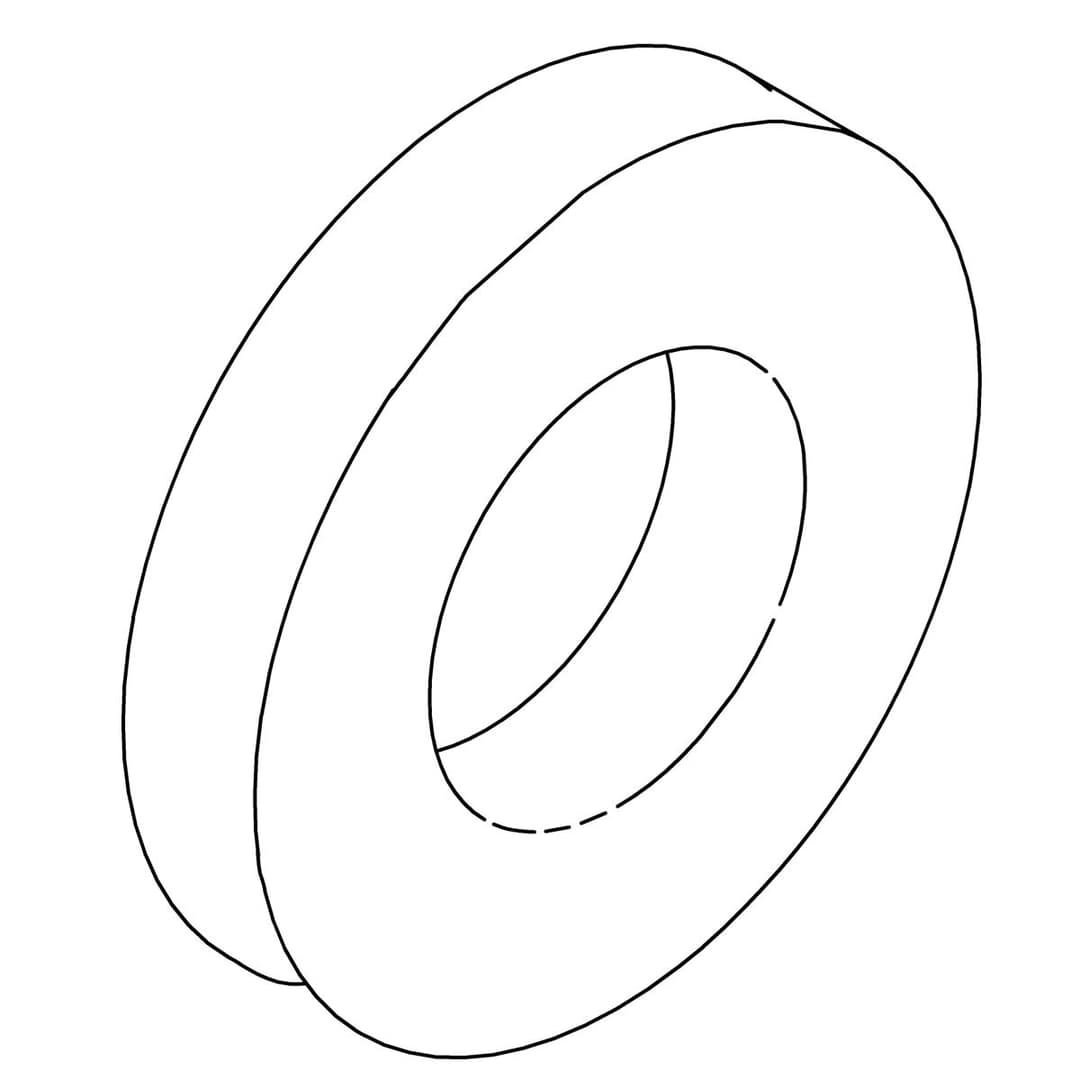 Kohler Genuine Parts Washer, Plain, .219 X .500 X .049 by Kohler Genuine Parts