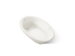 Kohler Sunward 66'' x 42'' drop-in Heated BubbleMassageE air bath with Bask heated surface - Biscuit - image 1