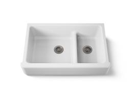 Kohler Whitehaven Hayridge Smart Divide 35-11/16'' undermount double-bowl farmhouse kitchen sink - image 1