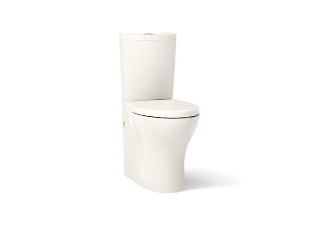 Kohler Persuade Curv Two-piece elongated toilet with skirted trapway, dual-flush - Biscuit