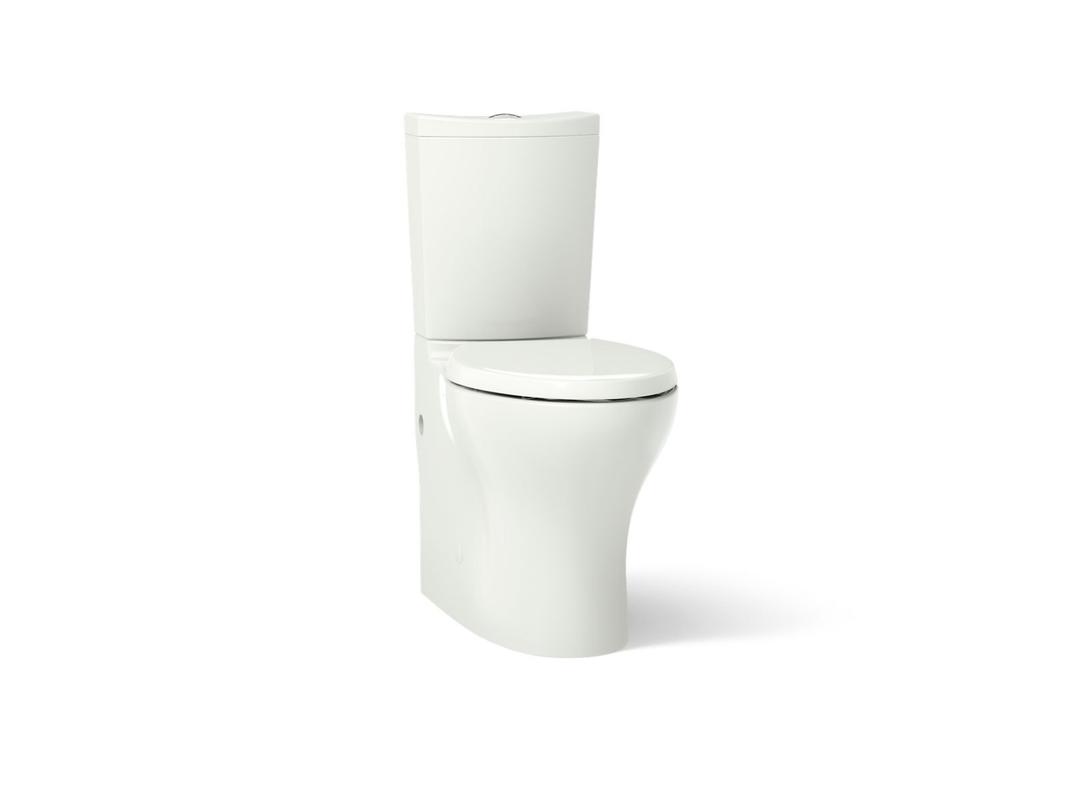 Kohler Persuade Curv Two-piece elongated toilet with skirted trapway, dual-flush - Dune by Kohler
