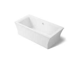 Kohler Stargaze 72'' x 36'' freestanding bath with fluted shroud - White - image 1