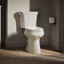 Kohler Highline Two-piece elongated toilet, dual-flush - Biscuit - image 2