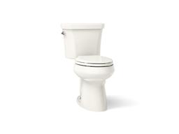 Kohler Highline Two-piece elongated toilet, dual-flush - Biscuit - image 1