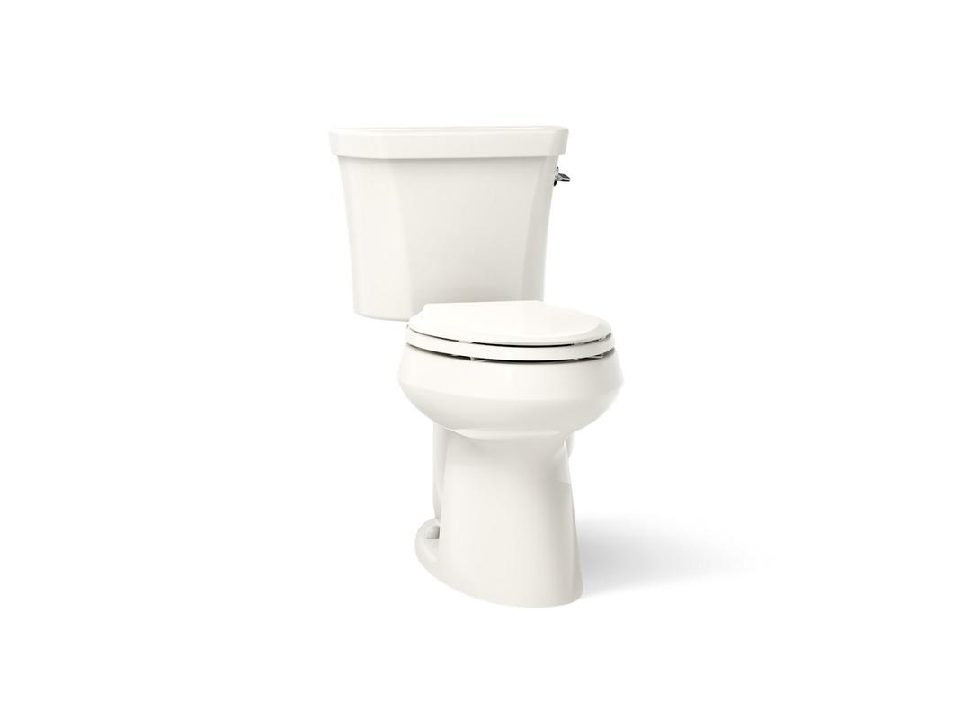 Kohler Highline Two-piece elongated toilet, dual-flush - Biscuit by Kohler
