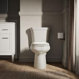 Kohler Highline Two-piece elongated toilet, dual-flush - Biscuit - image 4