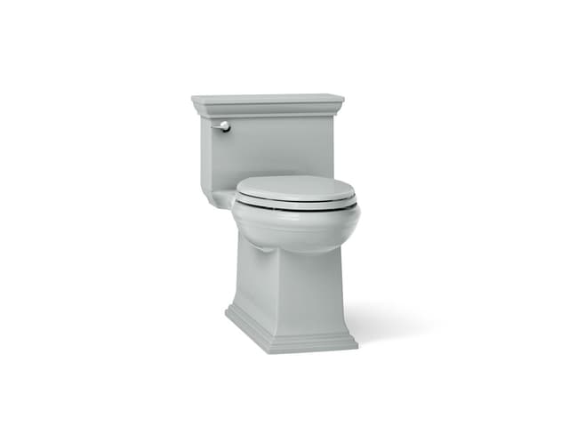 Kohler Memoirs Stately One-piece compact elongated toilet with skirted trapway, 1.28 gpf - Ice Grey