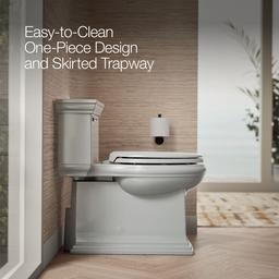 Memoirs Stately One-piece compact elongated toilet with skirted trapway, 1.28 gpf - image 3