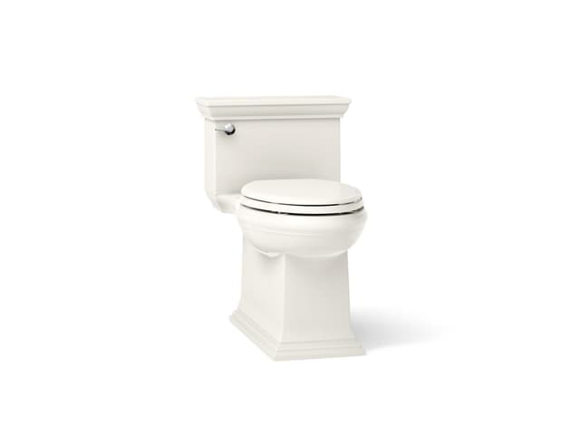 Kohler Memoirs Stately One-piece compact elongated toilet with skirted trapway, 1.28 gpf - Biscuit