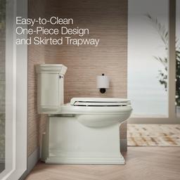 Memoirs Stately One-piece compact elongated toilet with skirted trapway, 1.28 gpf - image 4