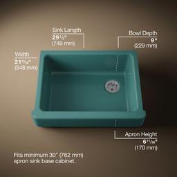 Kohler | Whitehaven | Undermount Kitchen Sink - Teal - image 3