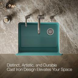 Kohler | Whitehaven | Undermount Kitchen Sink - Teal - image 4