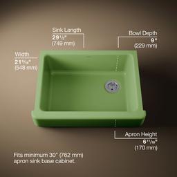 Kohler | Whitehaven | Kitchen Sink - Fresh Green - image 3