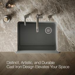 Kohler | Whitehaven | Self Trimming Kitchen Sink - Thunder Grey - image 4