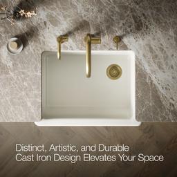 Kohler | Whitehaven | Self Trimming Kitchen Sink - Biscuit - image 4