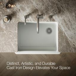 Kohler | Whitehaven | Self Trimming Kitchen Sink - Sea Salt - image 4