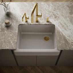 Kohler Whitehaven 29-1/2'' undermount single-bowl farmhouse kitchen sink - Truffle - image 2
