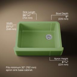 Kohler | Whitehaven | Kitchen Sink - Fresh Green - image 3