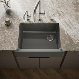 Kohler | Whitehaven | Self Trimming Kitchen Sink - Thunder Grey - image 2