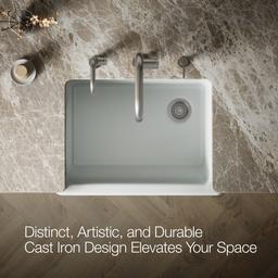 Kohler | Whitehaven | Self Trimming Kitchen Sink - Ice Grey - image 4