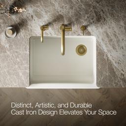 Kohler | Whitehaven | Self Trimming Kitchen Sink - Biscuit - image 4