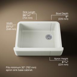 Kohler | Whitehaven | Self Trimming Kitchen Sink - Dune - image 3