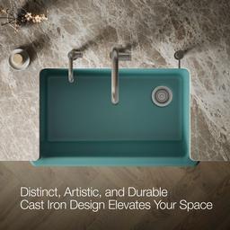 Kohler | Whitehaven | Undermount Kitchen Sink - Teal - image 4