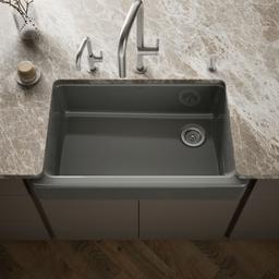 Kohler | Whitehaven | Self Trimming Kitchen Sink - Thunder Grey - image 2