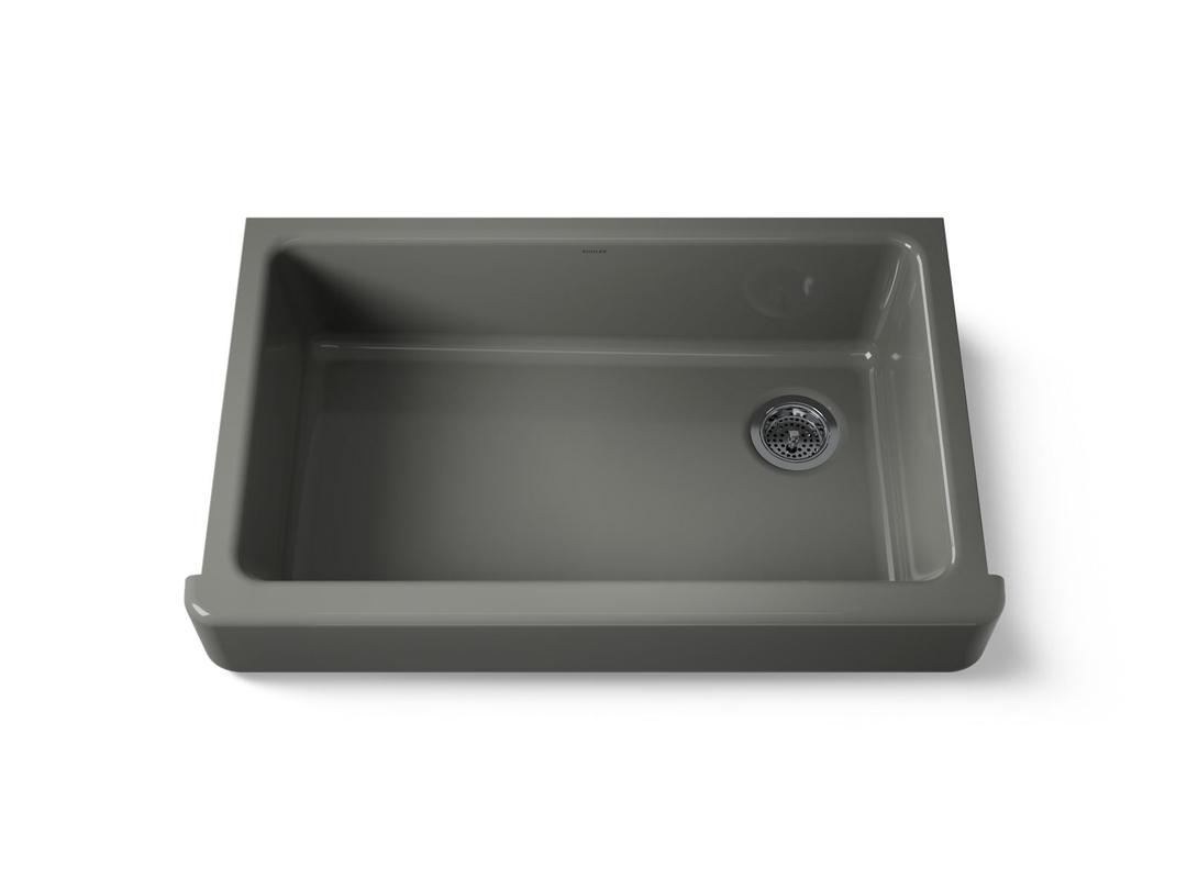 Kohler | Whitehaven | Self Trimming Kitchen Sink - Thunder Grey by Kohler