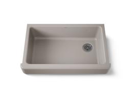 Kohler Whitehaven 35-1/2'' undermount single-bowl farmhouse kitchen sink - Truffle - image 1