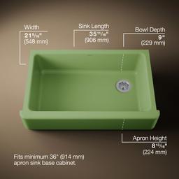 Kohler | Whitehaven | Kitchen Sink - Fresh Green - image 3