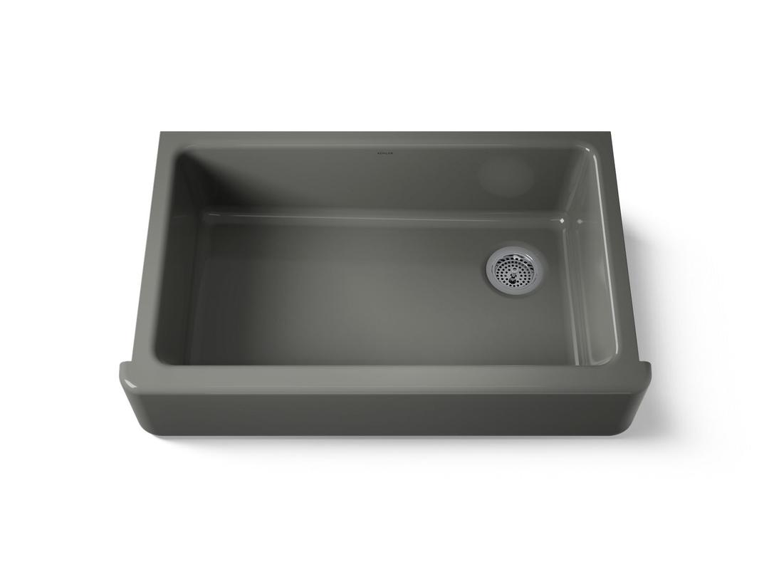 Kohler | Whitehaven | Self Trimming Kitchen Sink - Thunder Grey by Kohler