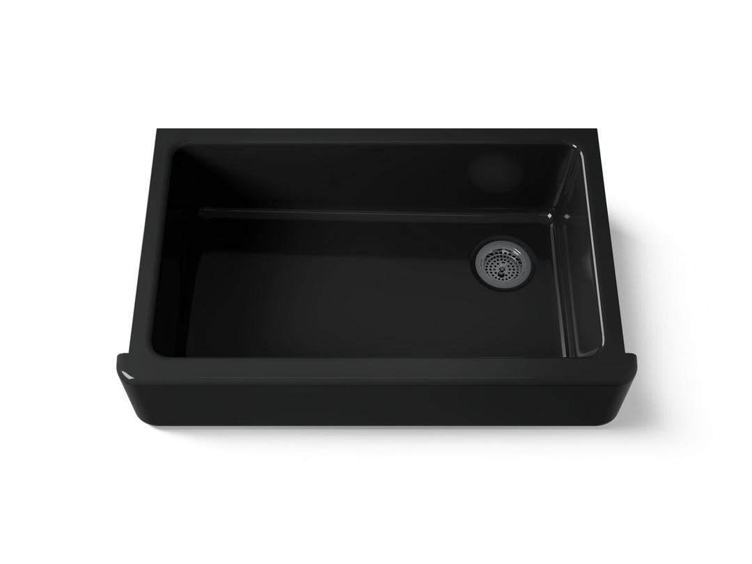 Kohler | Whitehaven | Self Trimming Kitchen Sink - Black by Kohler