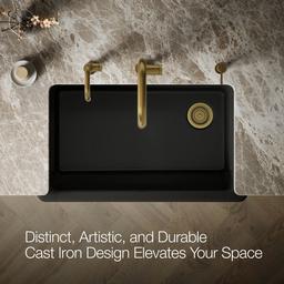 Kohler | Whitehaven | Self Trimming Kitchen Sink - Black - image 4